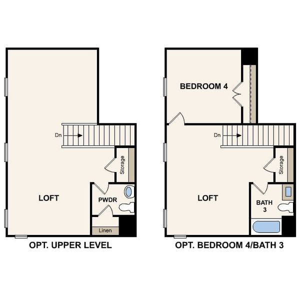 2D floor plan layout for the Azalea II by Century Communities in Yorkshire Farms, Salisbury, NC (Image 5).