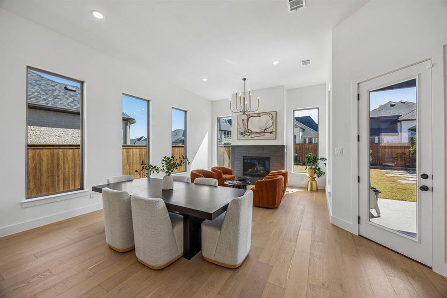 Furnished interior view inside a new home in , Prosper (Image 12).
