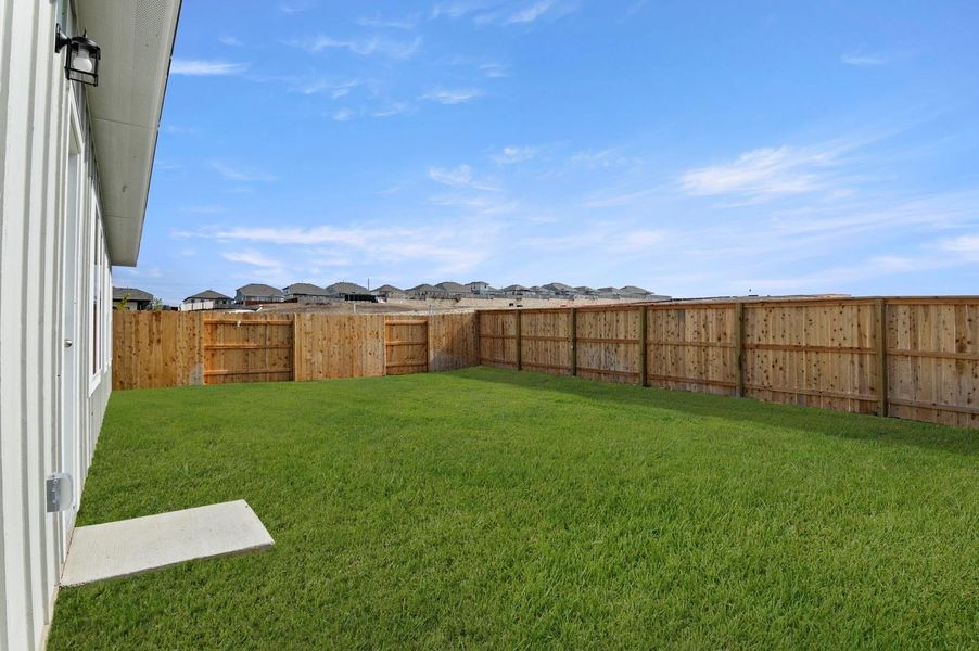Exterior details and patio area of a home in Cloverleaf, Austin (Image 3).