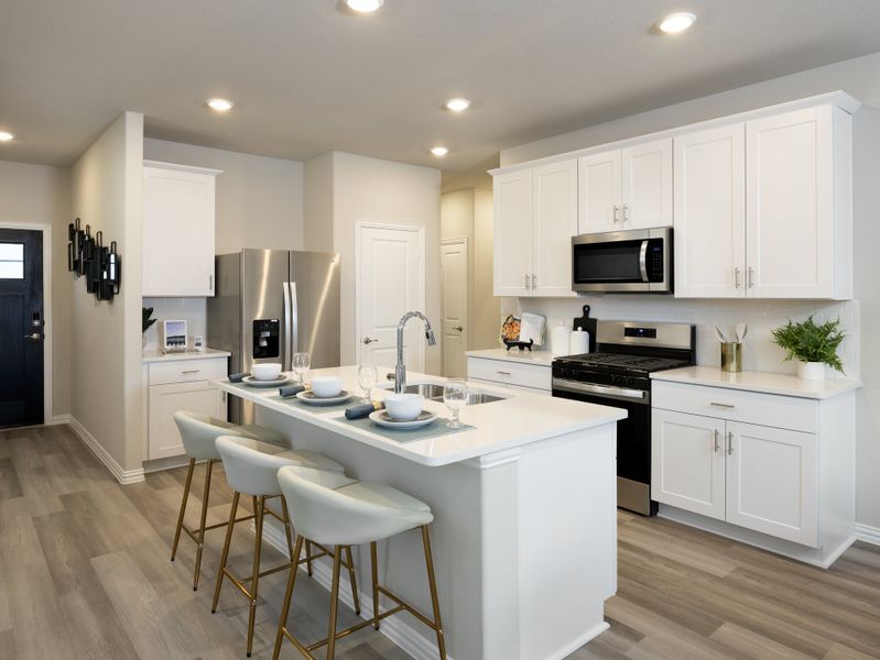 The kitchen of the Carlsbad floorplan. The kitchen of the Carlsbad floorplan.