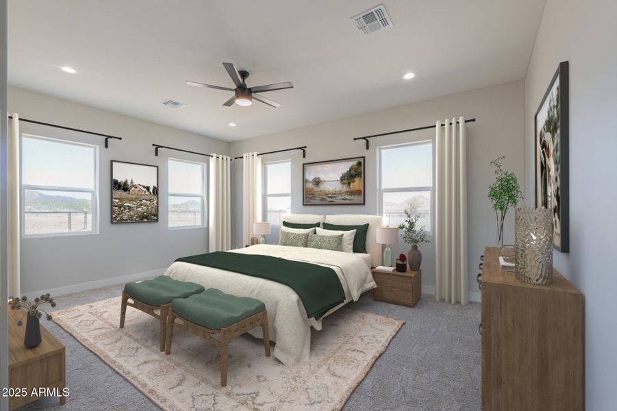 Staged Master Suite Staged Master Suite