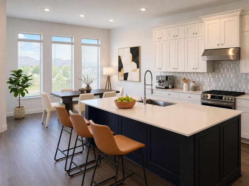 Furnished interior view inside a new home in Cross Creek West, Fulshear (Image 9).