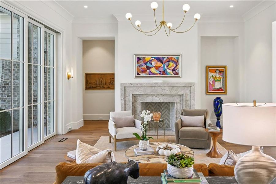 Furnished interior view inside a new home in , Atlanta (Image 17). Furnished interior view inside a new home in , Atlanta (Image 17).