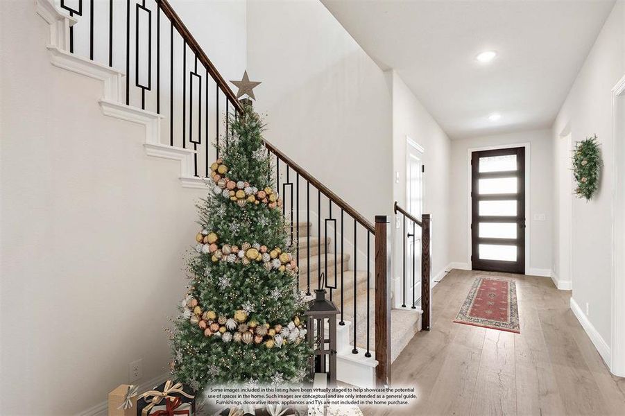 Furnished interior view inside a new home in Mockingbird Hills 60-65, Joshua (Image 17).