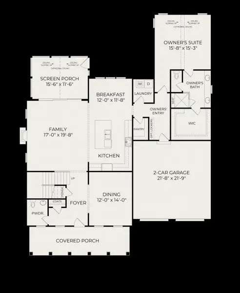 2D floor plan layout for the Hampton by Homes by Dickerson in Nexton, Summerville, SC (Image 5). 2D floor plan layout for the Hampton by Homes by Dickerson in Nexton, Summerville, SC (Image 5).