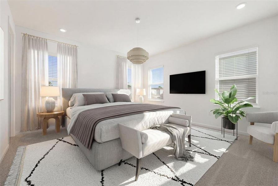 Furnished interior view inside a new home in Serenade at Ovation, Winter Garden (Image 9).