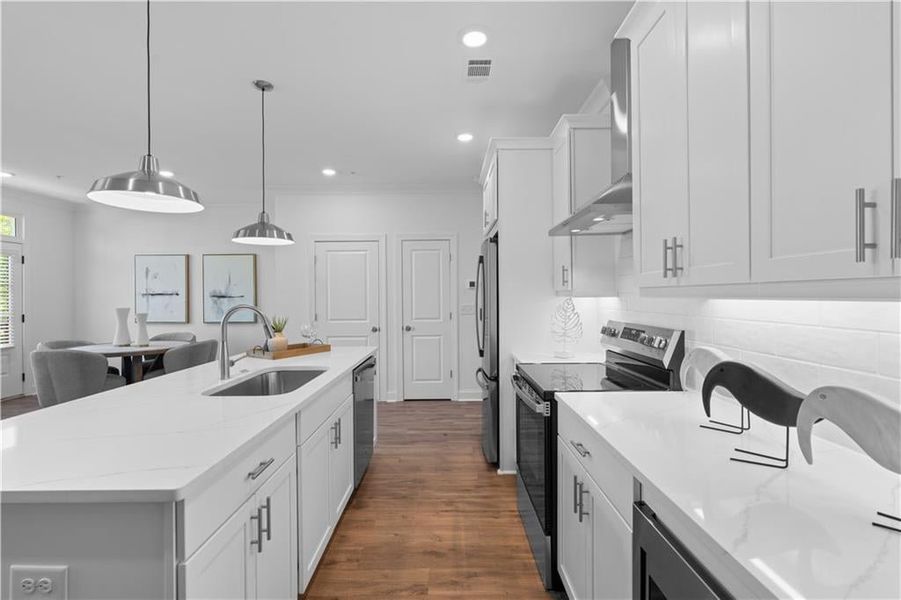 Open concept kitchen