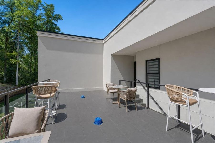 Exterior details and patio area of a home in , Stone Mountain (Image 39).