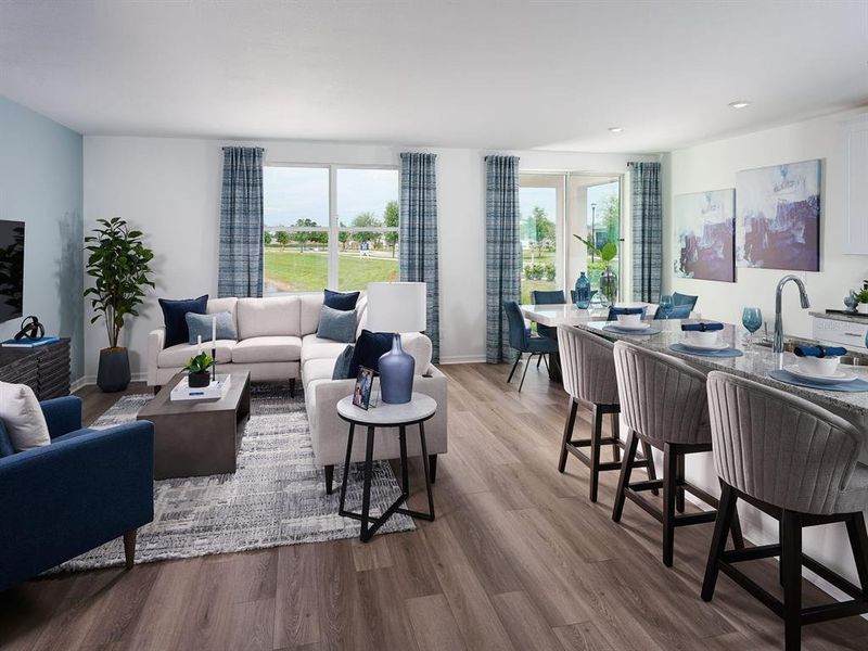 Furnished interior view inside a new home in Benton Hills - Classic Series, Brooksville (Image 6).