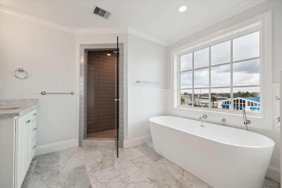 Primary spa-like bathroom Primary spa-like bathroom