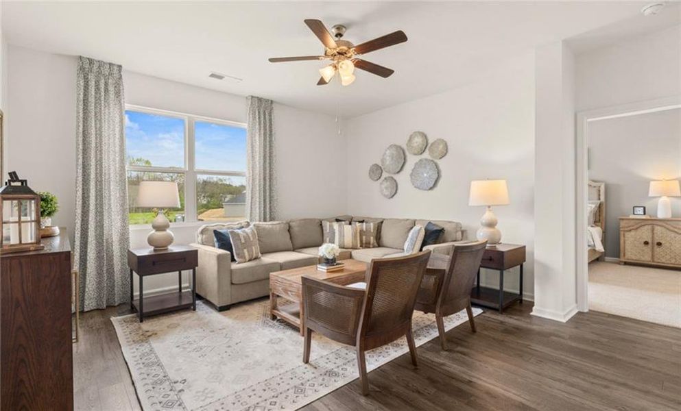 Furnished interior view inside a new home in Twin Lakes, Hoschton (Image 10).