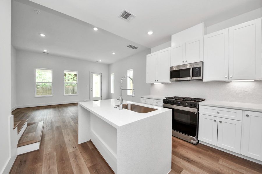 Furnished interior view inside a new home in , Houston (Image 18).