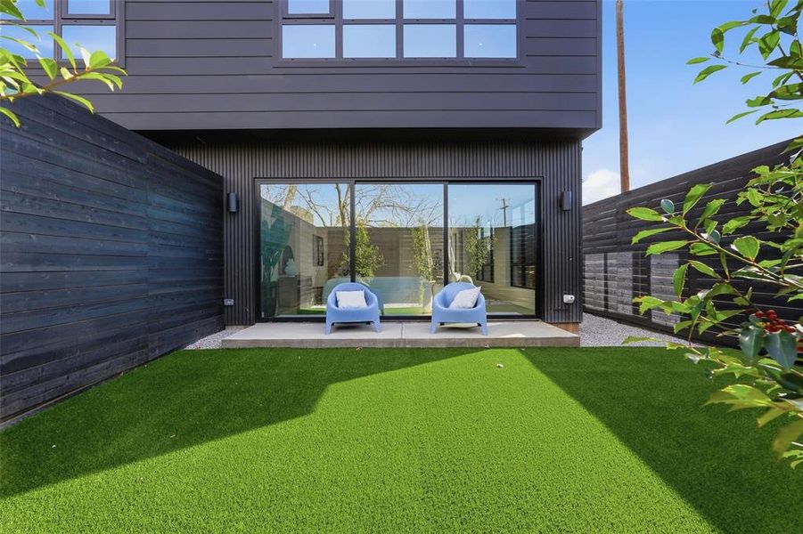 Exterior details and patio area of a home in , Dallas (Image 25). Exterior details and patio area of a home in , Dallas (Image 25).