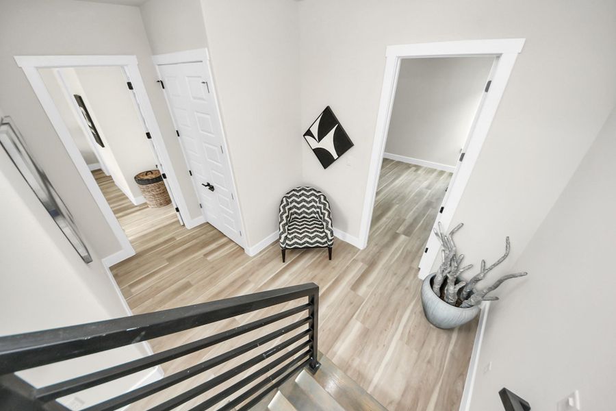 Leading to the fourth floor