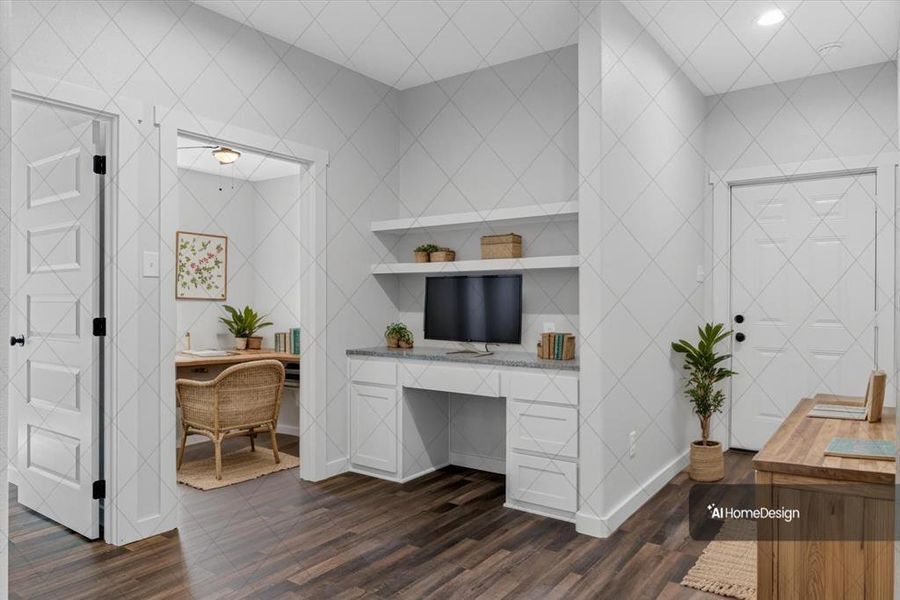 Staged Office Center Staged Office Center