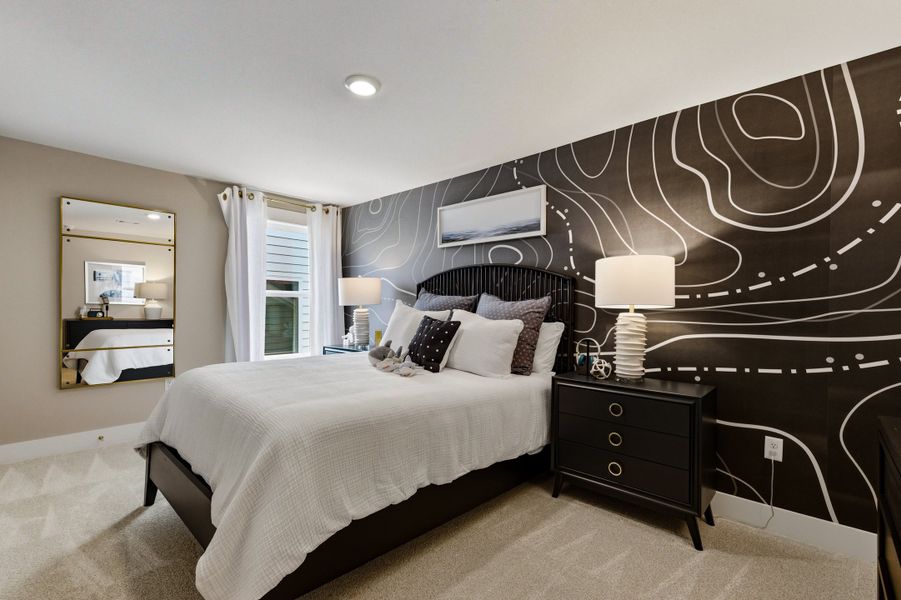 Representative furnished interior of a home built from the Sterling by Beazer Homes in Marshfield, Longs (Image 16).