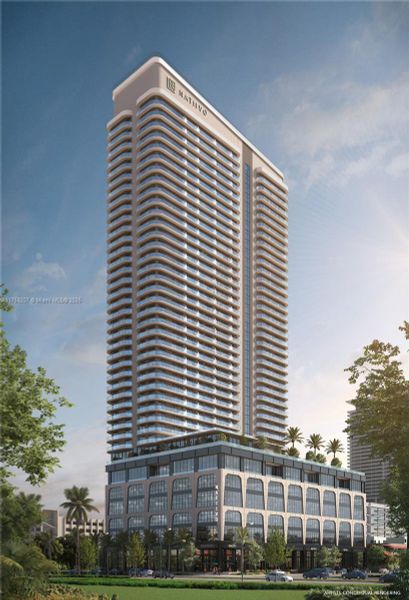 Front exterior of a new home in Natiivo Fort Lauderdale, Fort Lauderdale, FL, highlighting curb appeal (Image 2).