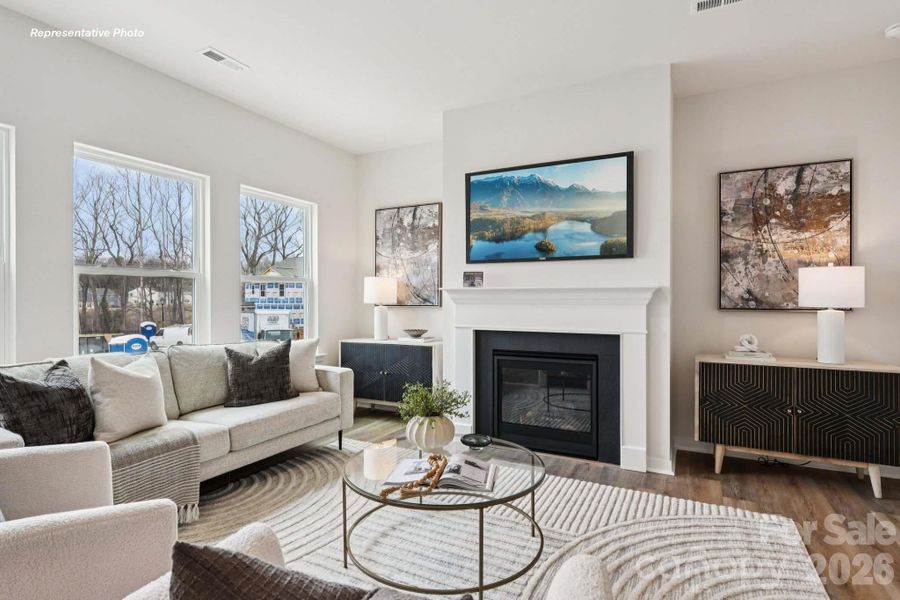 Furnished interior view inside a new home in Villages of Maiden, Maiden (Image 4). Furnished interior view inside a new home in Villages of Maiden, Maiden (Image 4).