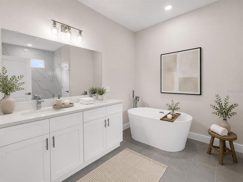 Furnished interior view inside a new home in , Citrus Springs (Image 12).