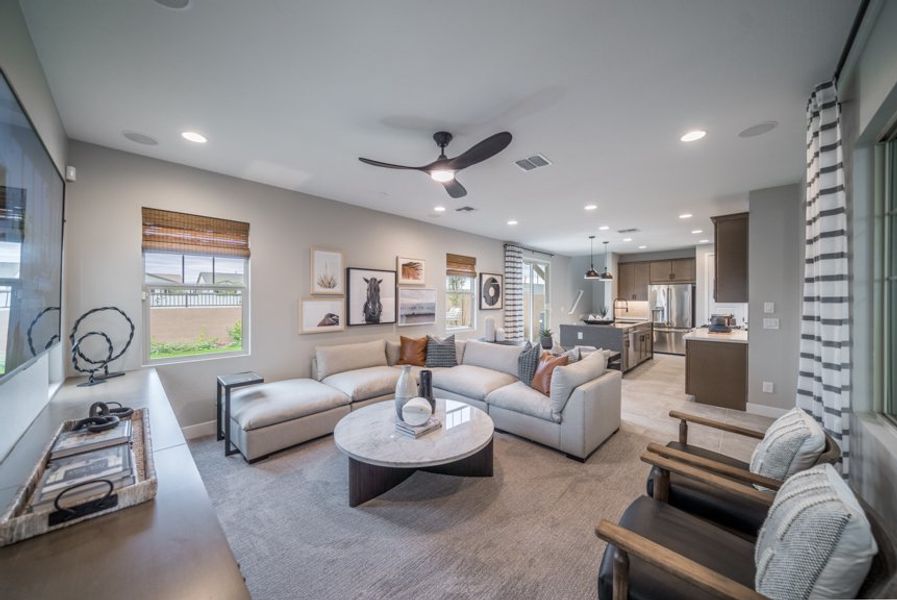 Furnished interior view inside a new home in Hawes Crossing, Mesa (Image 6).