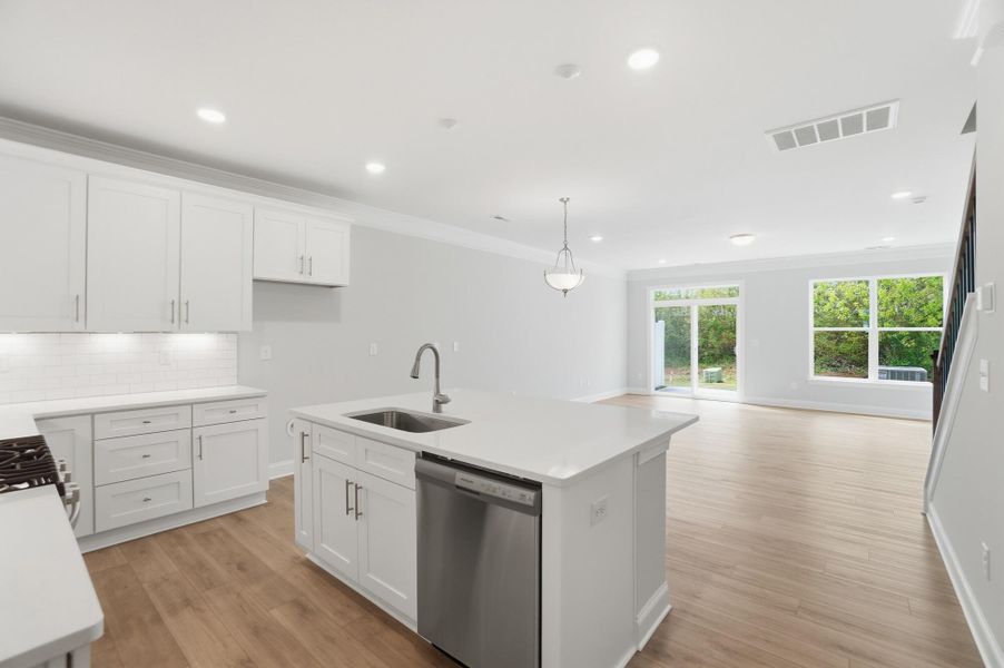Furnished interior view inside a new home in Harrisburg Village Townhomes, Harrisburg (Image 12).