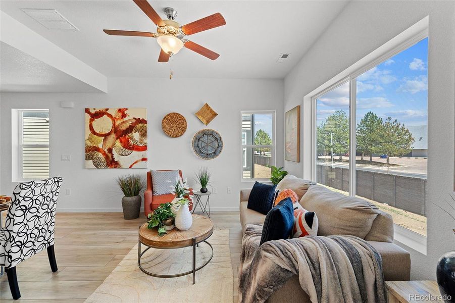 Furnished interior view inside a new home in , Colorado Springs (Image 8).