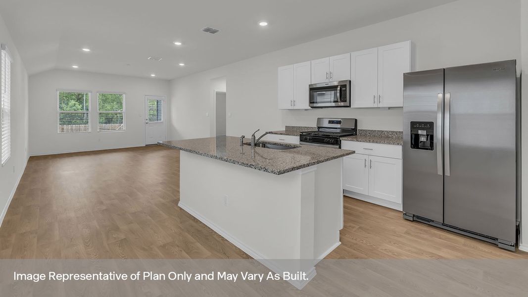 Representative furnished interior of a home built from the The Caroline by D.R. Horton in Bollinger, Maxwell (Image 5).