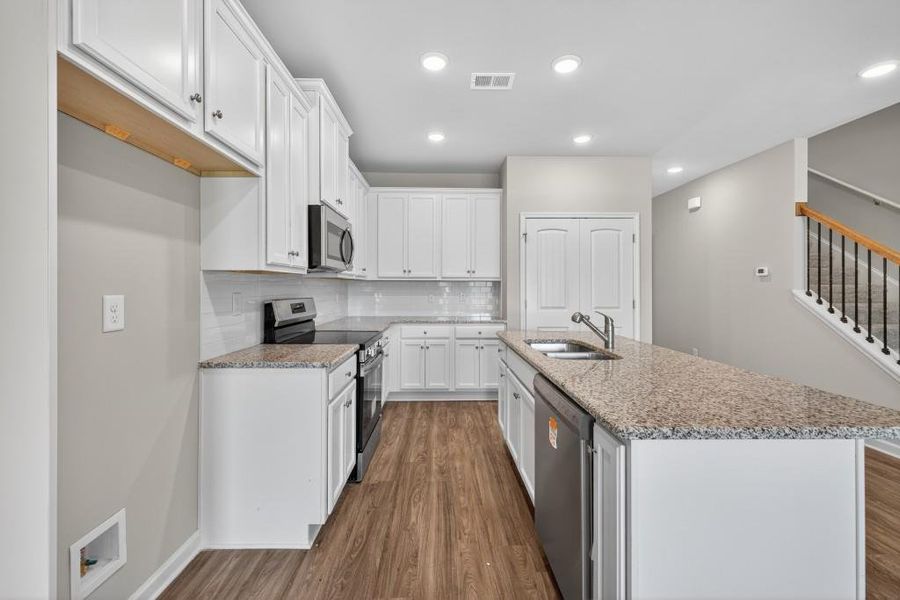 Furnished interior view inside a new home in The Reserve At Clock Tower, Douglasville (Image 15).