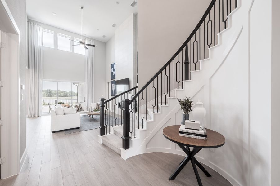 Representative furnished interior of a home built from the Verdin by Tri Pointe Homes in Pecan Ridge, Fulshear (Image 43).