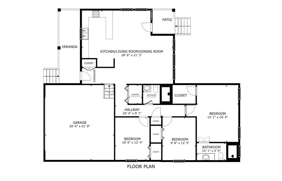 2D floor plan layout of this home in , Houston, TX (Image 5).