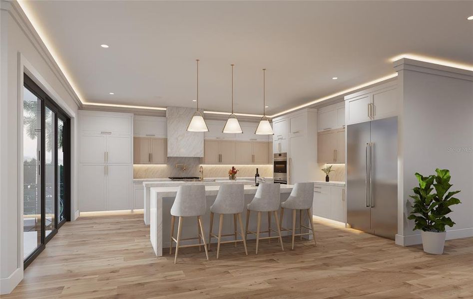 Furnished interior view inside a new home in , Redington Shores (Image 6).