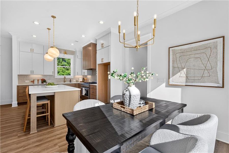 Furnished interior view inside a new home in , Marietta (Image 43).
