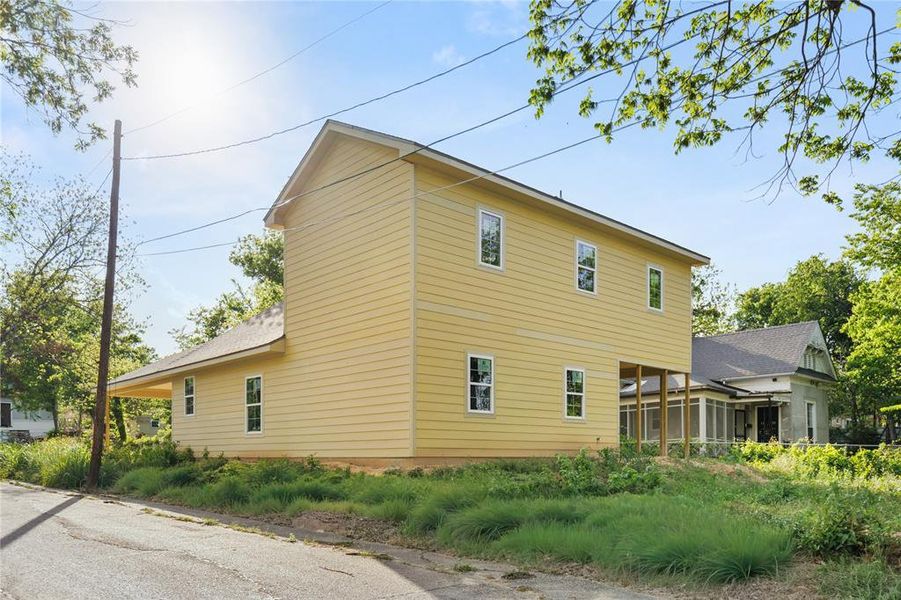 Exterior details and patio area of a home in , Waco (Image 3). Exterior details and patio area of a home in , Waco (Image 3).