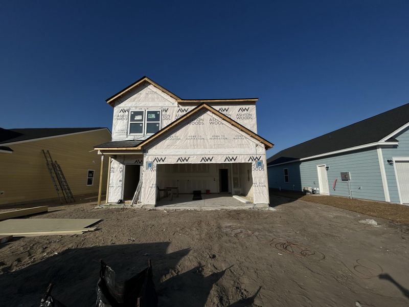 In-progress construction of a new home in Tea Farm: Lake Series, Ravenel, SC (Image 17).