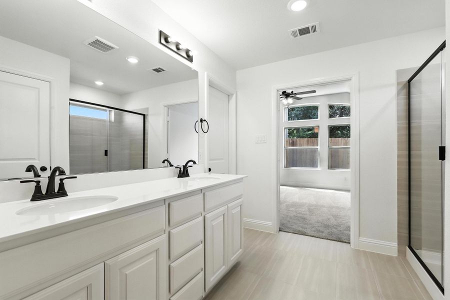 Representative furnished interior of a home built from the Iverson I by Cheldan Homes in Pitcock Addition, Graham (Image 43).