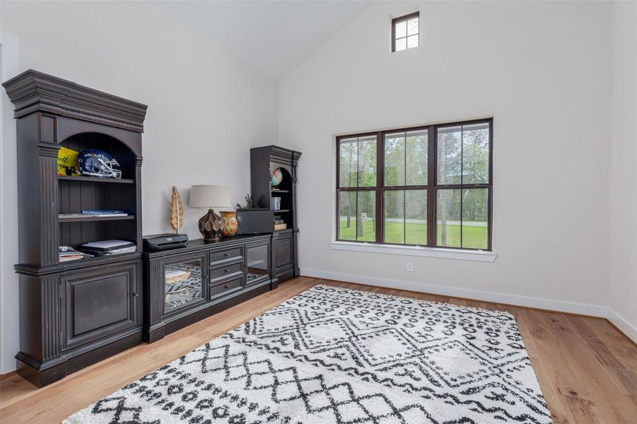 This is the largest of the auxiliary bedrooms with an ensuite that would be a perfect retreat for guests.