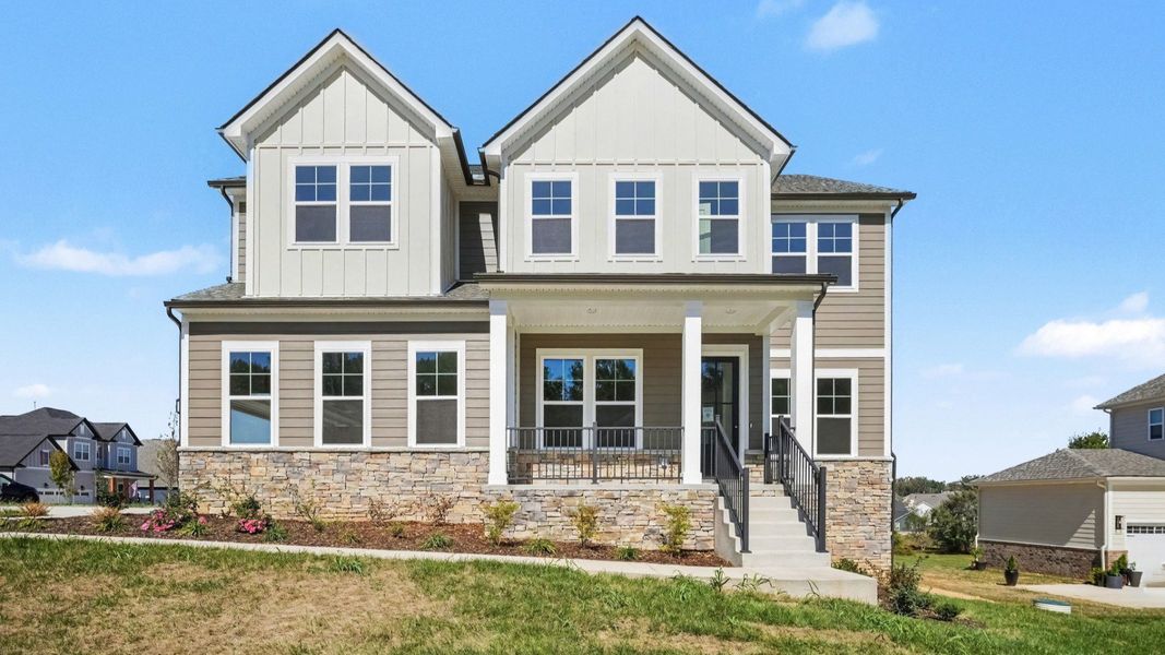 Front exterior of beautiful two-story home in Fairview, TN Front exterior of beautiful two-story home in Fairview, TN