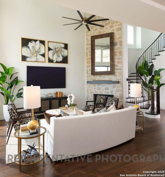 Furnished interior view inside a new home in Esperanza, Boerne (Image 12).