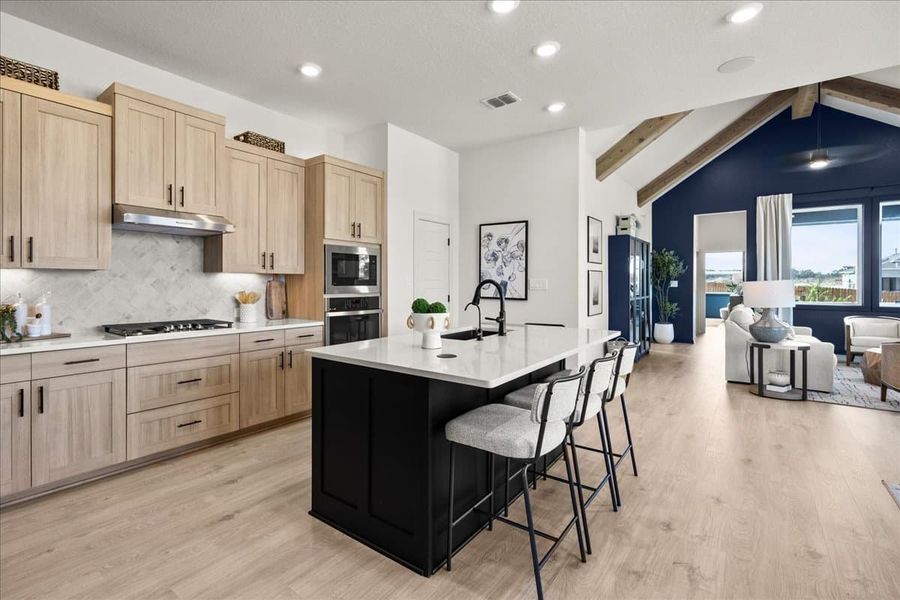 Furnished interior view inside a new home in Stream Waters, Seguin (Image 24).