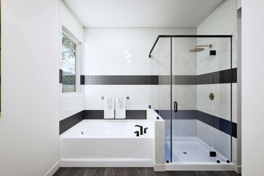 The Sarita - Optional Side Tub with Shower
