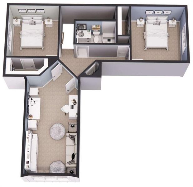 2D floor plan layout of this home in , Franklin, GA (Image 4).