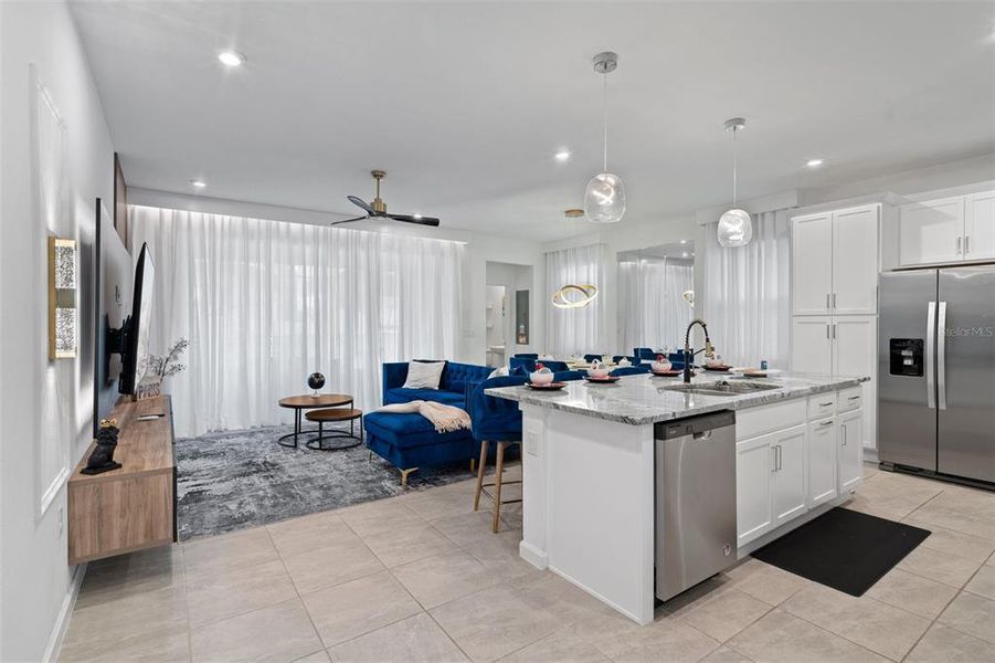 Furnished interior view inside a new home in , Kissimmee (Image 16). Furnished interior view inside a new home in , Kissimmee (Image 16).