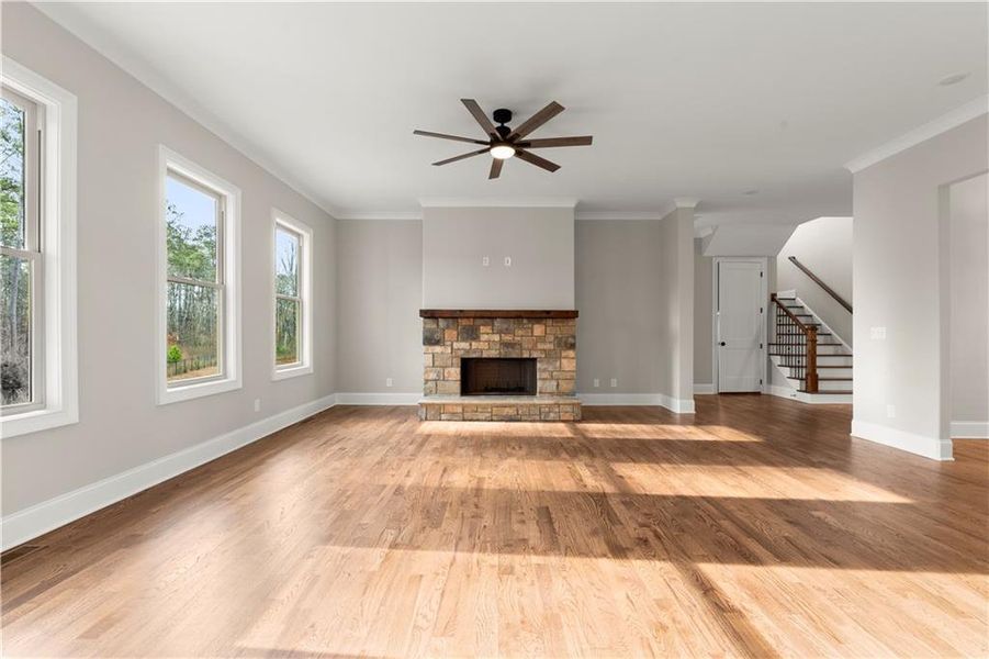 Spacious, unfurnished interior of a new home in , Powder Springs (Image 27). Spacious, unfurnished interior of a new home in , Powder Springs (Image 27).