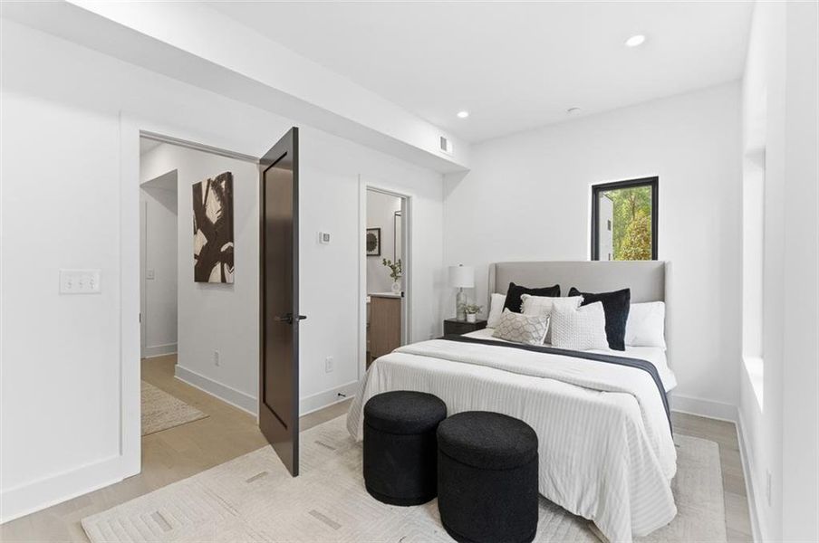 Furnished interior view inside a new home in , Atlanta (Image 39).