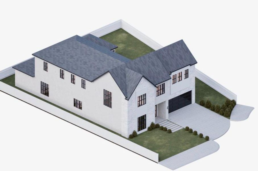 Exterior rendering of this home design in , Houston, TX (Image 6).