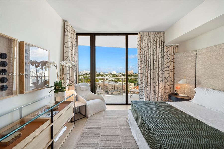 Furnished interior view inside a new home in , Miami Beach (Image 10).