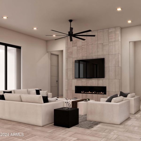 Family room rendering