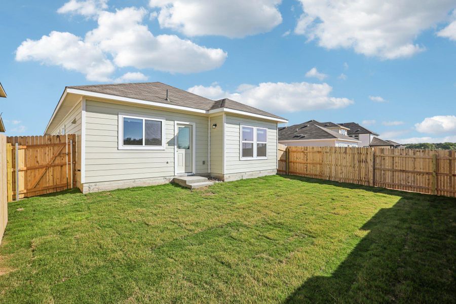 Exterior details and patio area of a home in Cascade, Liberty Hill (Image 3).