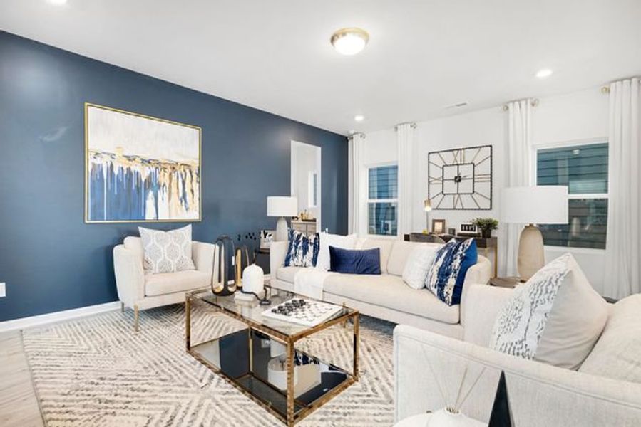 Representative furnished interior of a home built from the Miles II by True Homes in Colvin Park, Rock Hill (Image 11).