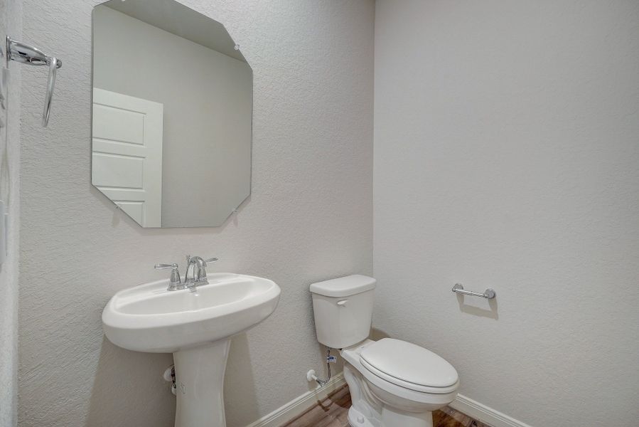 Powder room in the Pearl floorplan at a Meritage Homes community.